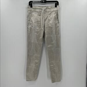 Bevy Flog Women's Shely Drawstring Pants - Metallic Reptile - 26